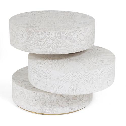 Pivot Side Table-White