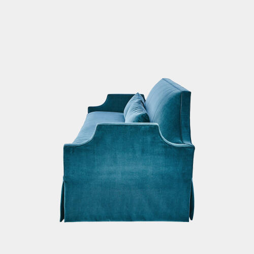 Diana Skirted Sofa-Dragonfly Blue