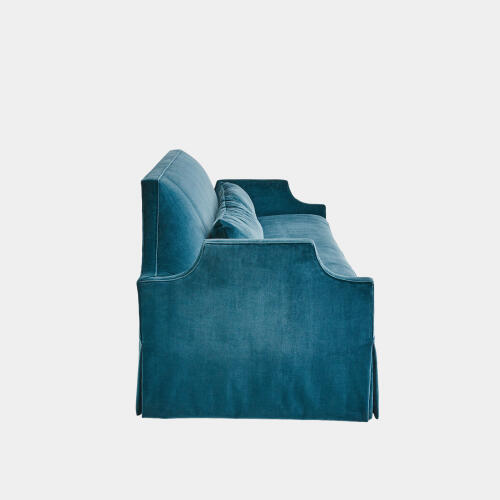 Diana Skirted Sofa-Dragonfly Blue