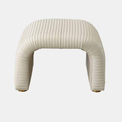 Cade Stool-Milk Leather