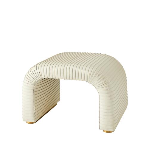 Cade Stool-Milk Leather