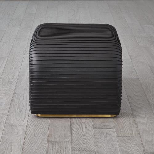 Cade Stool-Graphite Leather