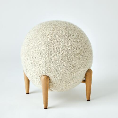 Shearling Ball Stool