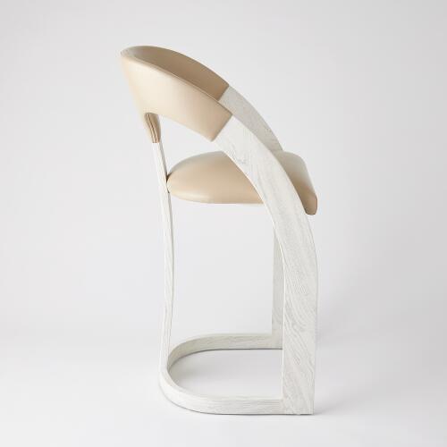 Delia Barstool-White Burl