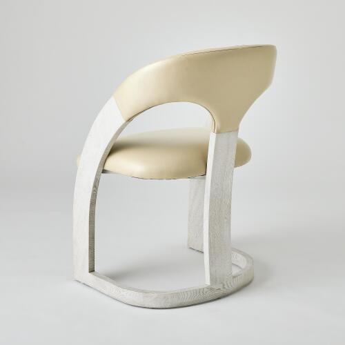 Delia Dining Chair-White Burl