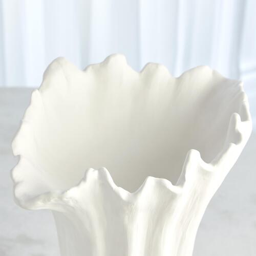 Organic Wave Tall Bowl -White