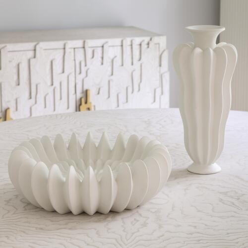 Spicchi Line Bowl-Matte White