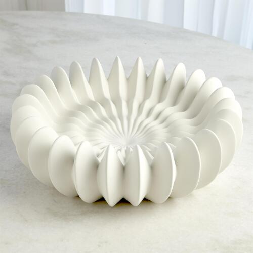 Spicchi Line Bowl-Matte White