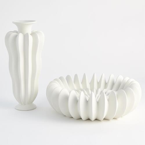 Spicchi Line Bowl-Matte White