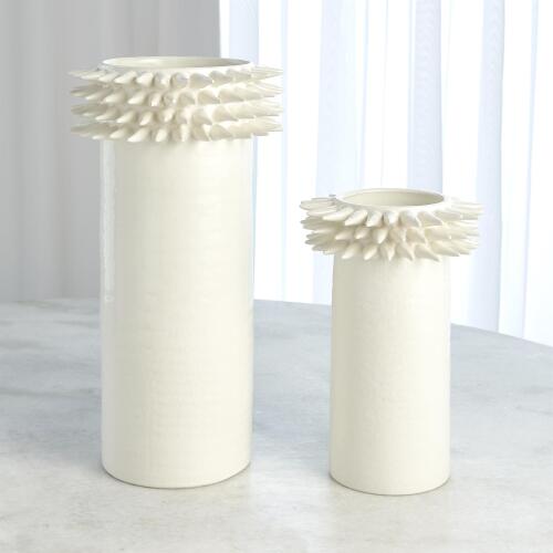 Spike Vase-White