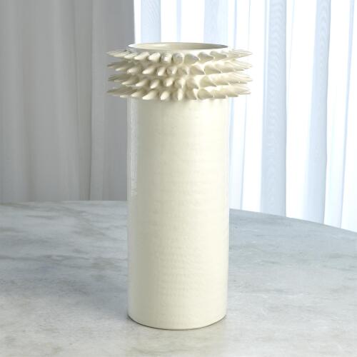 Spike Vase-White