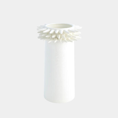 Spike Vase-White