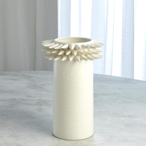 Spike Vase-White