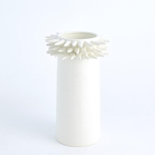 Spike Vase-White