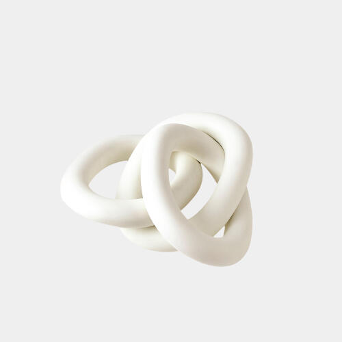 3 Rings Connected-Matte White