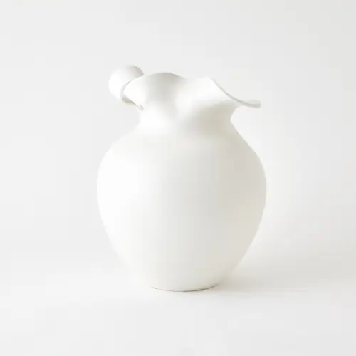 Charlotte Vase-White