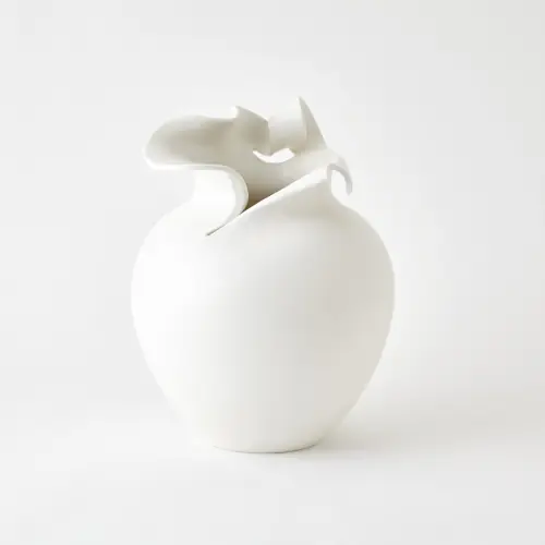 Charlotte Vase-White