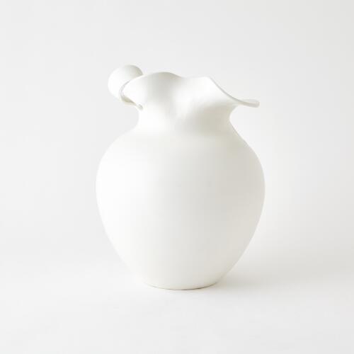 Charlotte Vase-White