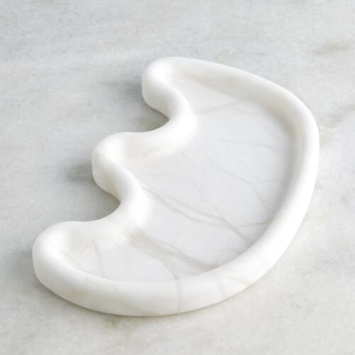 Amera Alabaster Tray-White