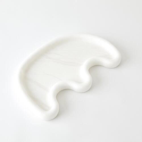 Amera Alabaster Tray-White