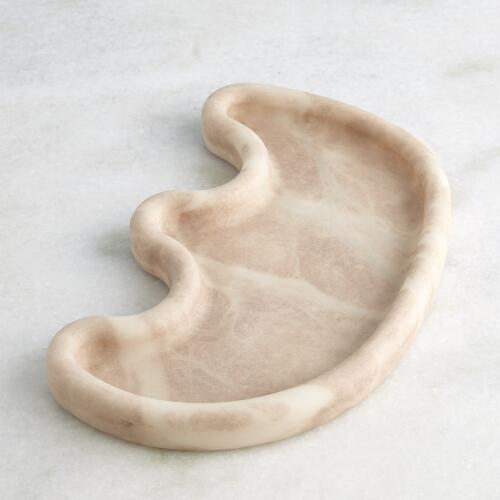 Amera Alabaster Tray-Sand