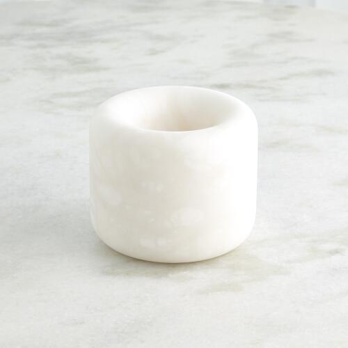 Alabaster Ring Bowl-White