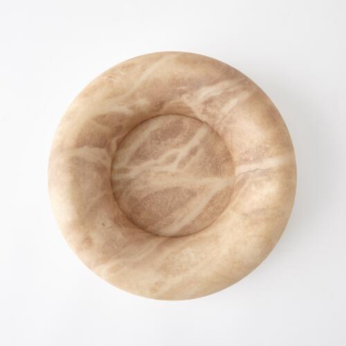 Alabaster Ring Bowl-Sand-Tall