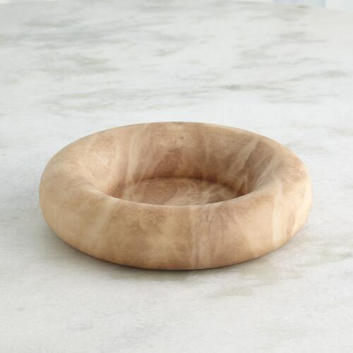 Alabaster Ring Bowl-Sand