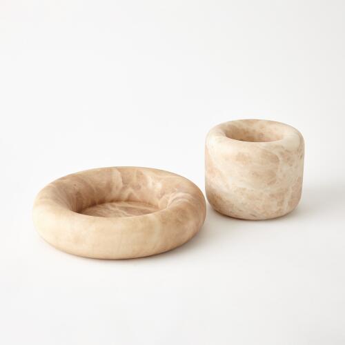 Alabaster Ring Bowl-Sand