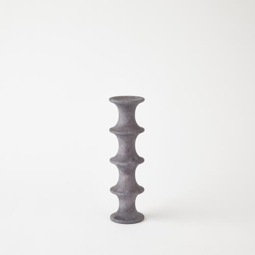Ridge Alabaster Candlestick-Grey