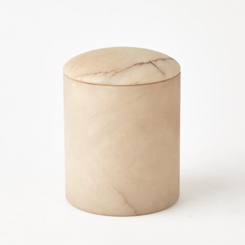 Gala Alabaster Canister-Sand