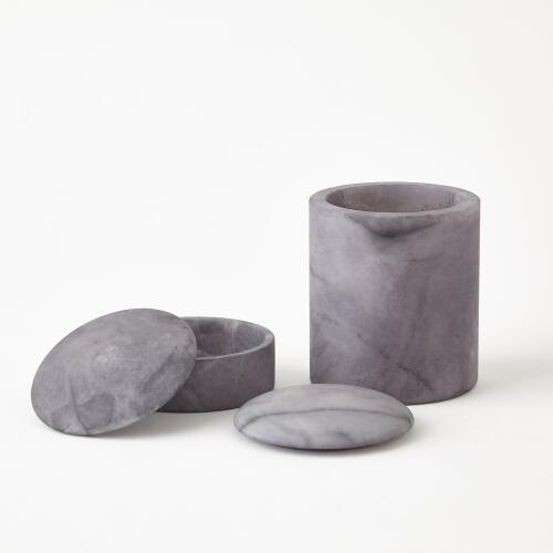 Gala Alabaster Canister-Grey