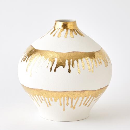 Nuove Vase-Gold Drips