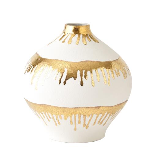 Nuove Vase-Gold Drips