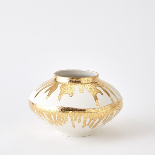 Nuove Vase-Gold Drips