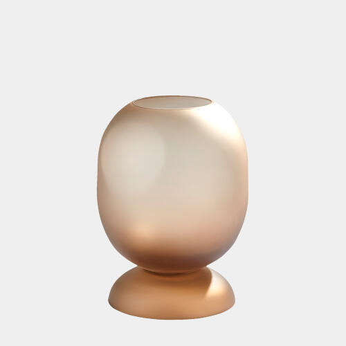 Ashton Glass Vase-Topaz