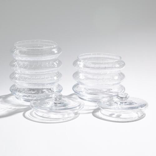 wave canister-clear seeded