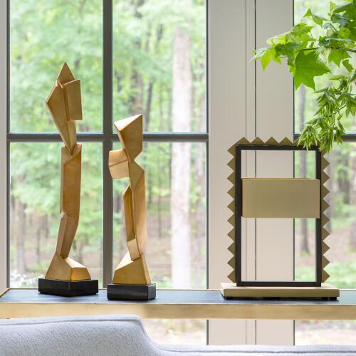 Facet Sculpture-Gold