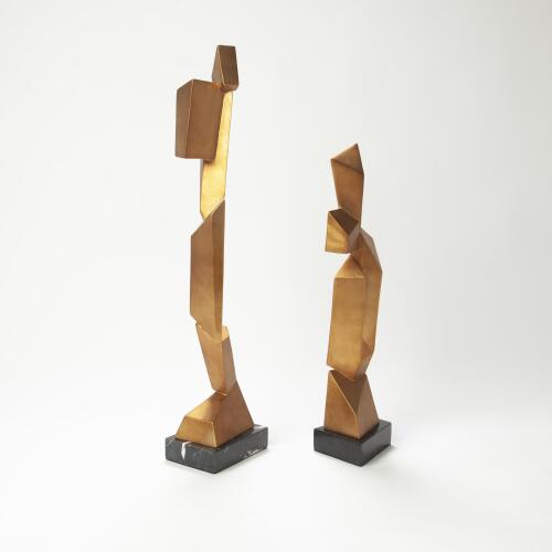 Facet Sculpture-Gold
