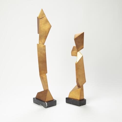 Facet Sculpture-Gold