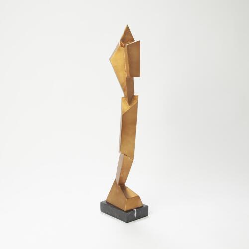 Facet Sculpture-Gold