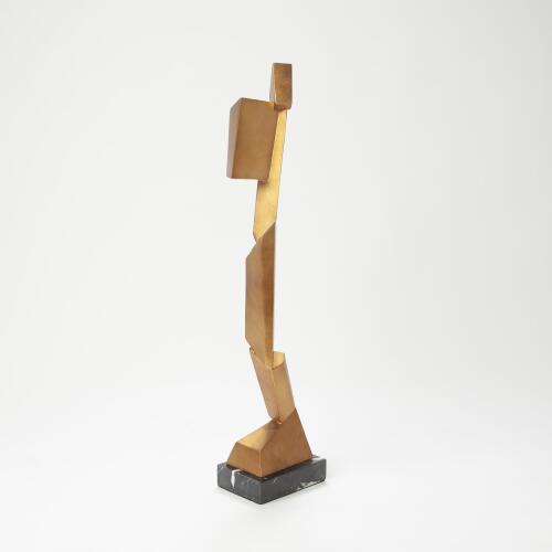 Facet Sculpture-Gold