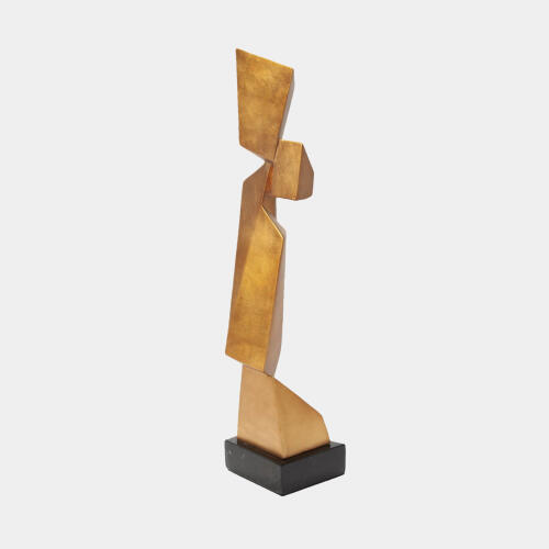 Maverick Facet Sculpture-Gold