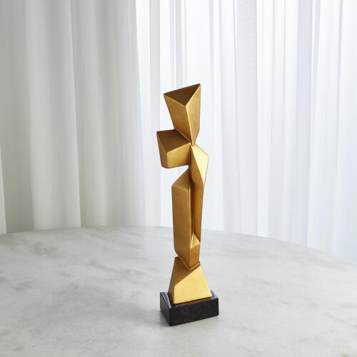 Facet Sculpture-Gold