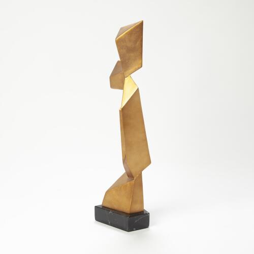 Facet Sculpture-Gold