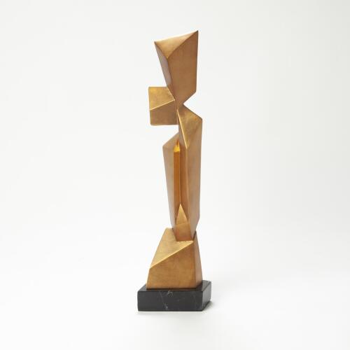Facet Sculpture-Gold