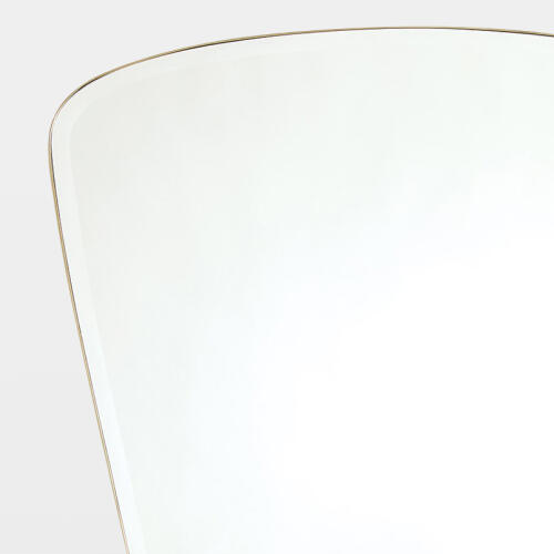 Key Mirror-Simple Satin Brass