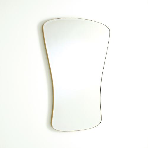 Key Mirror-Simple Satin Brass