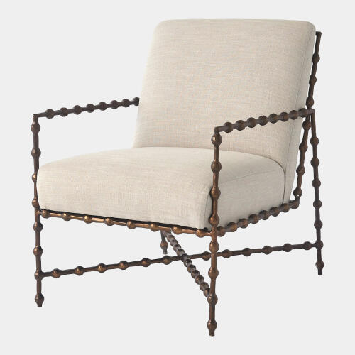 Elder Lounge Chair-Bronze-Cambric Stone