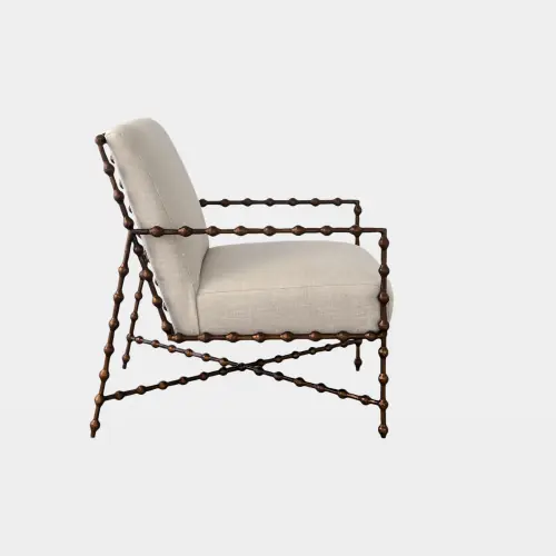 Elder Lounge Chair-Bronze-Cambric Stone